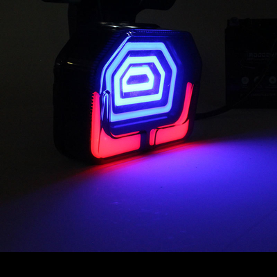 Waterproof Motorcycle Taillight Steering Brake Flash ABS License Plate Light For ZJ125 WY125