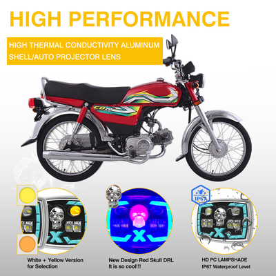 DC12V Motorcycle Headlight for Honda CD70 CG125 70cc Semi-assembly Motoled Projector Lens