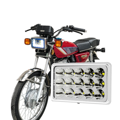 DC12V 12 Lamp Chips Semi-assembly White DRL Blue Motorcycle LED Accessory Headlight