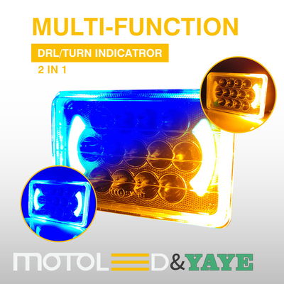575*350*295 mm YAYE CG125 Built-in Motorcycle LED Headlight Bulb with DRL / Turn Signal