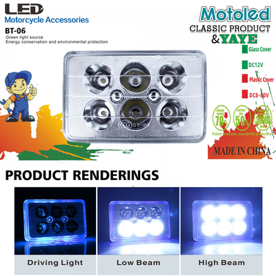 YAYE CG125 XBT-06 Motorcycle LED Headlight with 6 Classsic Lamp chip and DC12V Voltage
