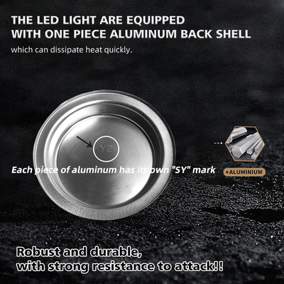 5-3/4 5.75 Inch GN125 12 LED YAYE Motorcycle Headlight with High Low Beam and DRL Function