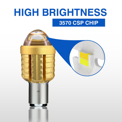 1500lm BA20D Led Headlight Bulb 15W 3570 Chip Motorcycle Led Bulbs