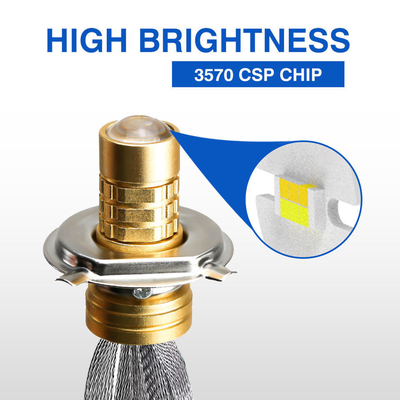 TDA6 6500K P15D Motorcycle Headlight H4 H6 HS1 Ba20D CSP Projector Lens LED Chip