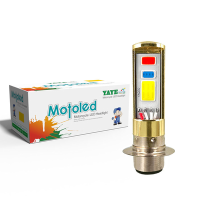 Red Blue White P15D H6M Led Bulb DC12V 8W 800LM Motorbike Headlight Bulb