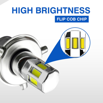 COB LED Motorcycle Lamp Motoled AC/DC8V-80V H4 H6 HS1 Ba20D P15D CSP