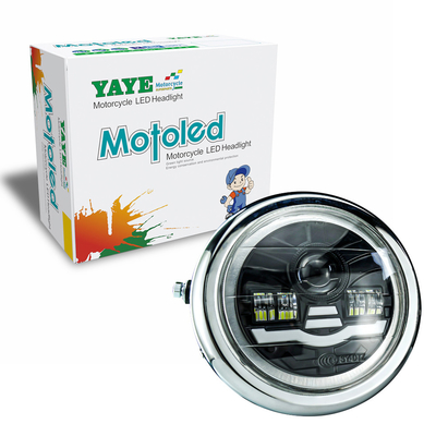 4800LM YYDTZ-TJ03-ZC Motorcycle Round Headlight Assembly Red Blue White DC12V 45W