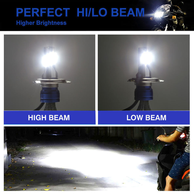 COB LED Motorcycle Lamp Motoled AC/DC8V-80V H4 H6 HS1 Ba20D P15D CSP