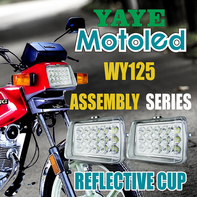 YY WYBT-ZC Motorcycle Headlight DC12V 15 Lamp High Low Beam With Model Name