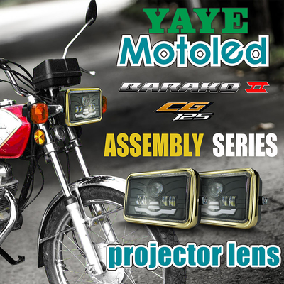 YYBT-TJ03-ZC CG125 Barako 6 4 Inch Motorcycle Headlight Assembly Projector Lens