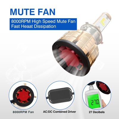6000LM COB LED Motorcycle Headlight Bulb With Milliampere Technology