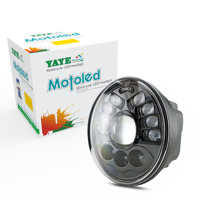 100W 12000LM Motorcycle Headlight Assembly With Projector Lens And High Low Beam