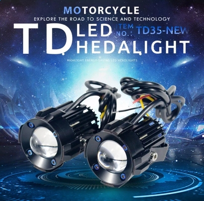 Motorcycle Optical LED Lens Headlight IP67 LED External Spotlight 3000k/6500k/8000k