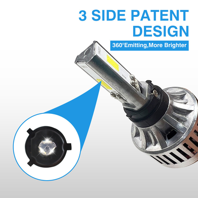 60W 6000 Lumen CSP White Color M3plus Motorcycle LED Headlights With Hi/Lo Beam