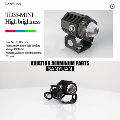 TD35-Mini Led Projector Lens Motorcycle High Brightness External Spotlight