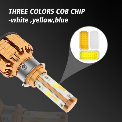 DC8V-80V Motorcycle Lamp Fan Cooling COB High Power Motorcycle Headlight