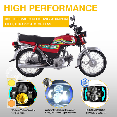 CD70 70cc IP67 12 Volt Led Motorcycle Headlight 3030SMD Universal Motorcycle Headlight