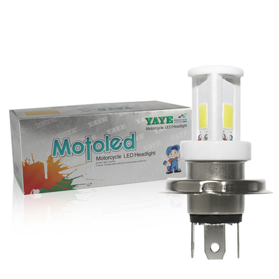 Motorcycle Headlight AC/DC 8-80V H4 HS1 BA20D H6 P15D H6M 18w 1800LM Ceramic Led Bulb