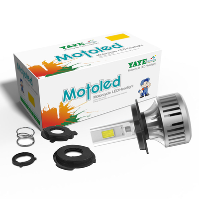Motoled Brightest Motorcycle Headlight H4 Fan Cooling Bulbs For Motorcycles