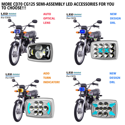 IP67 18LED Motorcycle LED Headlight For Classic CD70 CG125 Motorcycle Headlamp