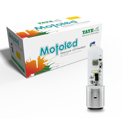 Motorcycle LED Bulb H6 Ba20d 23W 2300LM with Aluminum Base Borad COB 12V Motor Accessories