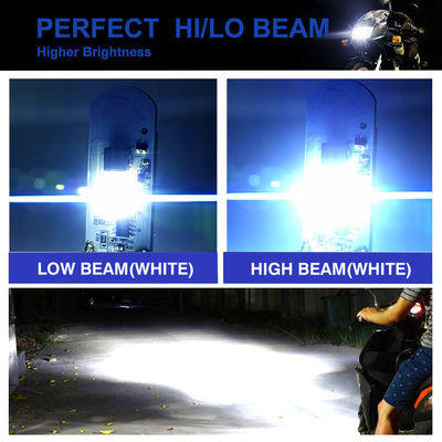 Motorcycle LED Bulb H6 Ba20d 23W 2300LM with Aluminum Base Borad COB 12V Motor Accessories