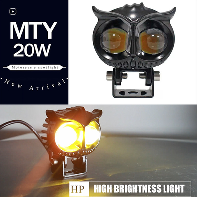 Owl Shape 3570 Motorcycle External Spotlight 40W Aluminum Motorcycle Work Light