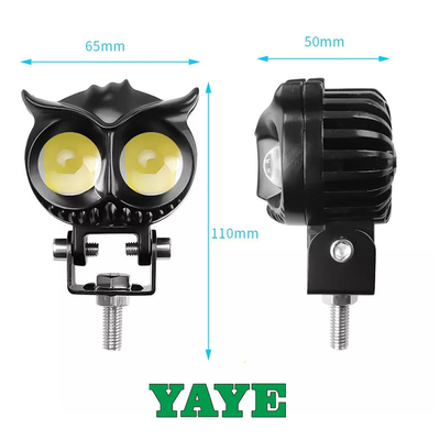 Owl Shape 3570 Motorcycle External Spotlight 40W Aluminum Motorcycle Work Light