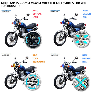 5.75In GN125 LED Moto Headlight With Optical Lens Motorbike Headlight