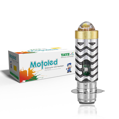 1100LM 11W AC DC Ba20d H4 H6 H6M HS1 Ceramic COB Motorcycle Headlight Bulb High Low Beam