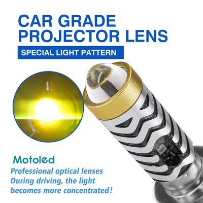 1100LM 11W AC DC Ba20d H4 H6 H6M HS1 Ceramic COB Motorcycle Headlight Bulb High Low Beam