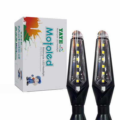 DC12V Motorcycle LED Flowing Water Blinker Tail Flasher IP67 Bendable Turn Signals Light