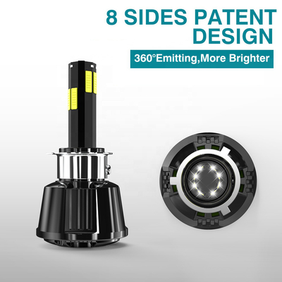 YAYE 8 Light LED Headlight Built-in Drive with Die-cast Aluminum Parts and Fan Cooling