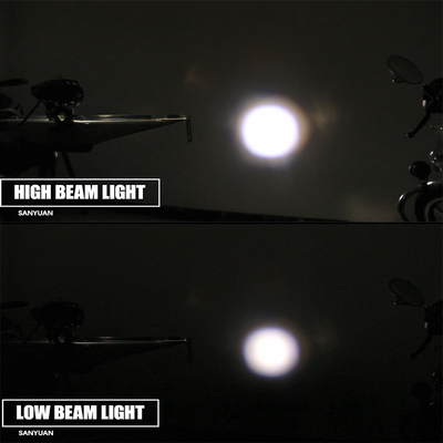 12V-80V Universal Motorcycle LED Spotlight With Duck Appearance And External Light
