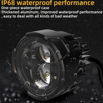 IP68 Motorcycle Led Fog Light With Front Brackets And Energy Saving Design