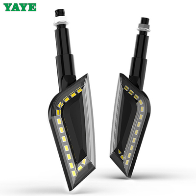 Blue Motorcycle LED Turn Signal Indicator Light With 6500k Light Temperature