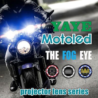 50W 5000LM AC DC 8V 12V 80V Led Fog/Driving Lights External Spotlight Projector Lens DRL Blue Red Amber