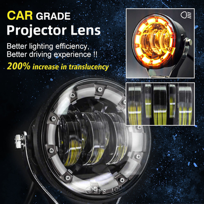 50W 5000LM AC DC 8V 12V 80V Led Fog/Driving Lights External Spotlight Projector Lens DRL Blue Red Amber
