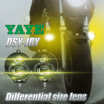 3570CSP Light Source YAYE Exploradoras Motorcycle Laser Projector Lens in White/Yellow