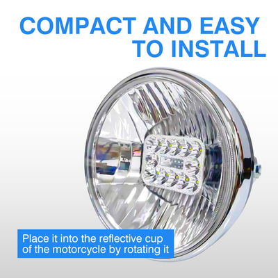 Universal Motorcycle Built-in LED Headlight DC12V 45W 4500LM Durable Construction