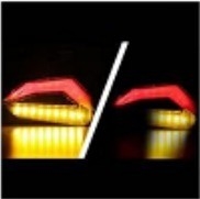 DC12V Yellow LED Water Flow Turn Signal Warning Light for YAYE Motorcycle 2385