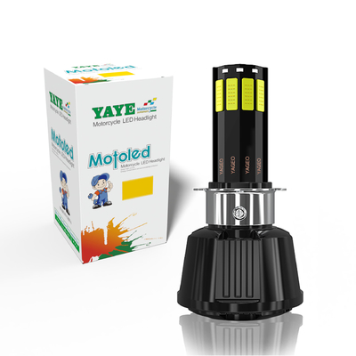AC DC 8-80V H4 Ba20d HS1 H6 P15D COB Motorcycle Headlight Bulb White Yellow Blue