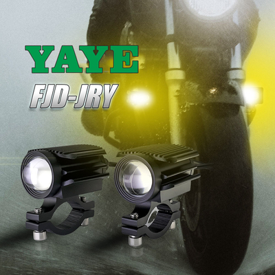 3570CSP YYFJD-JRY YAYE Motorcycle LED Mini Spot Light 16W 1600LM AC DC 8V 80V Yellow White