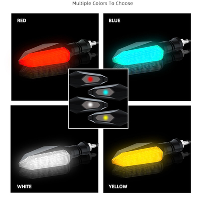 Universal Waterproof Motorcycle Led Turn Signal Light with Bright Light Color Options