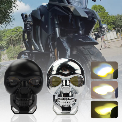 Motorcycle Head Lights 3inch 40W Dual Color LED Spotlight for Skull Headlight Fog Lamp