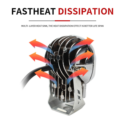 Motorcycle Head Lights 3inch 40W Dual Color LED Spotlight for Skull Headlight Fog Lamp