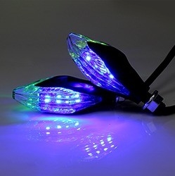 Motorcycle LED Light Flowing Water Blinker Flashing Indicator Light with Water Lamp