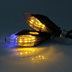 Motorcycle LED Light Flowing Water Blinker Flashing Indicator Light with Water Lamp