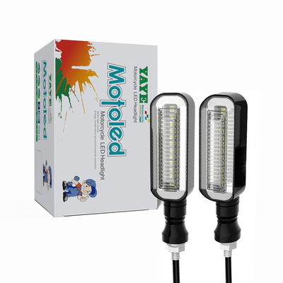 Motorcycle LED Indicator Turn Signals Light with Blue Light Color and ABC PC Material