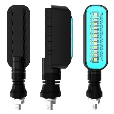 Motorcycle LED Indicator Turn Signals Light with Blue Light Color and ABC PC Material